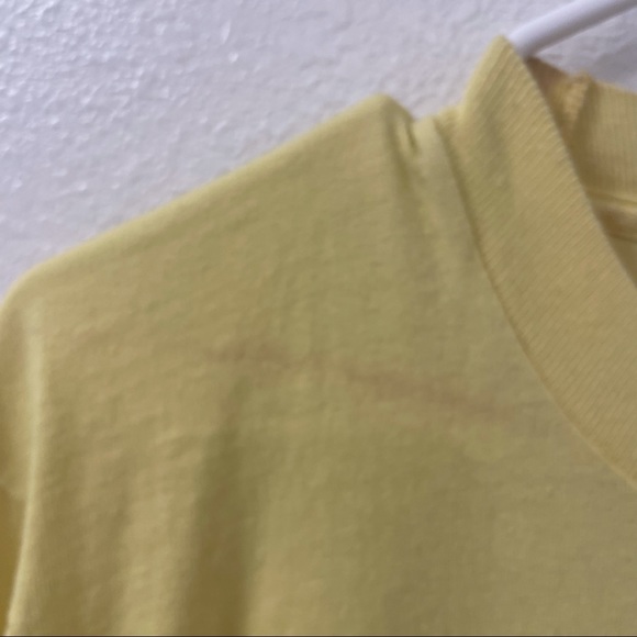 Oliver North for President shirt yellow vtg rare - Picture 8 of 11